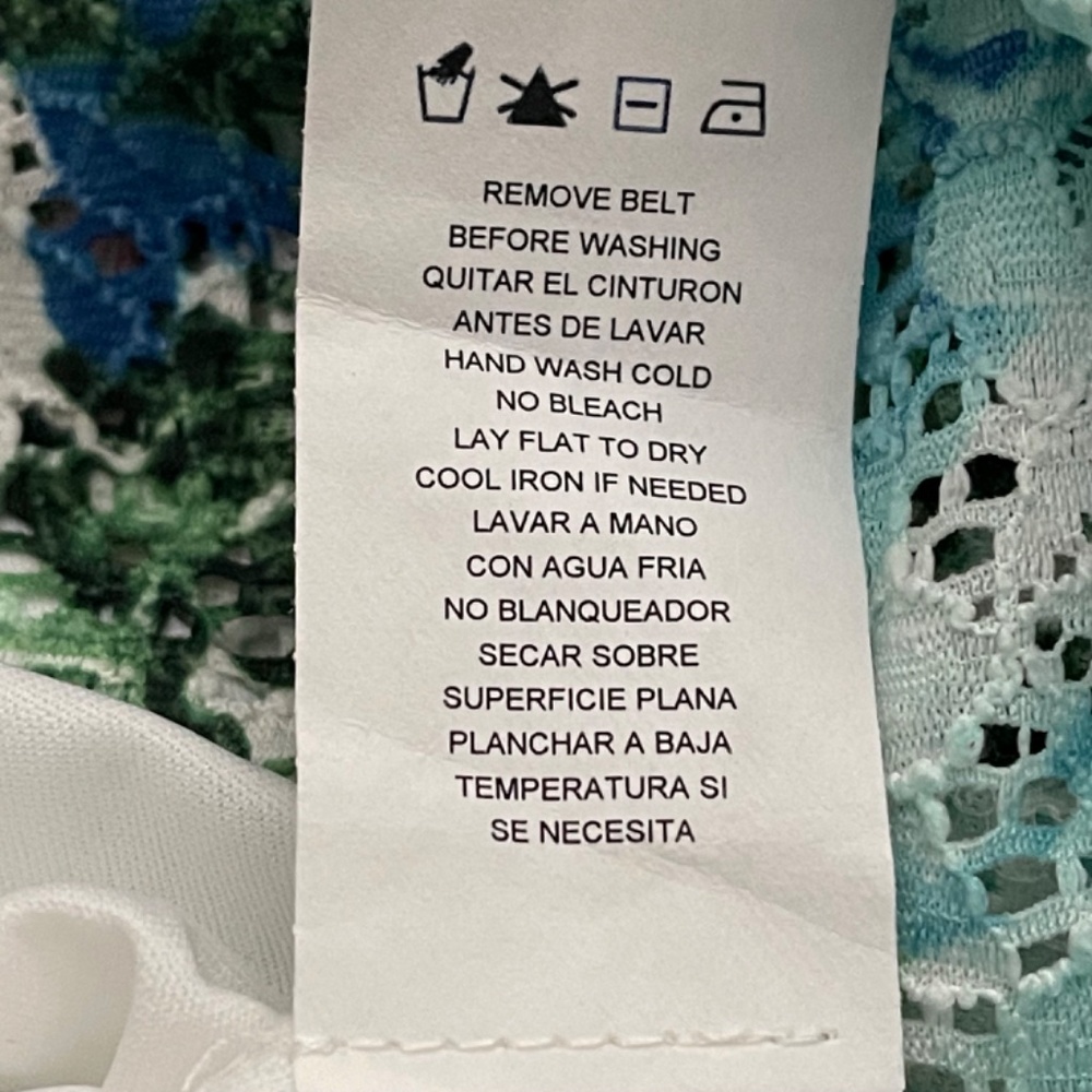 R & M Richards Floral Eyelet Lace Fit and Flare Dress - Picture 15 of 16